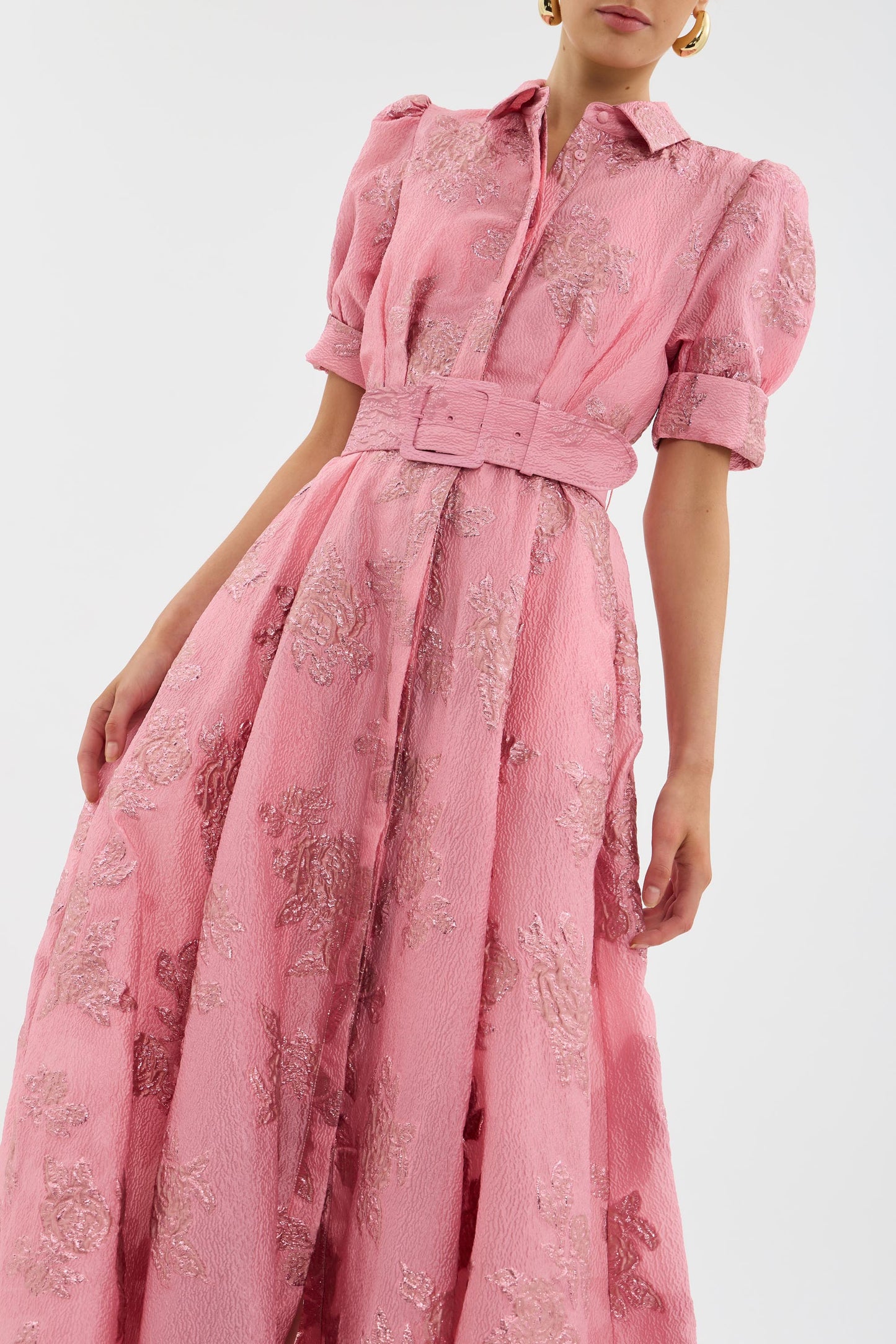 Aria | Vestido corto con mangas globo