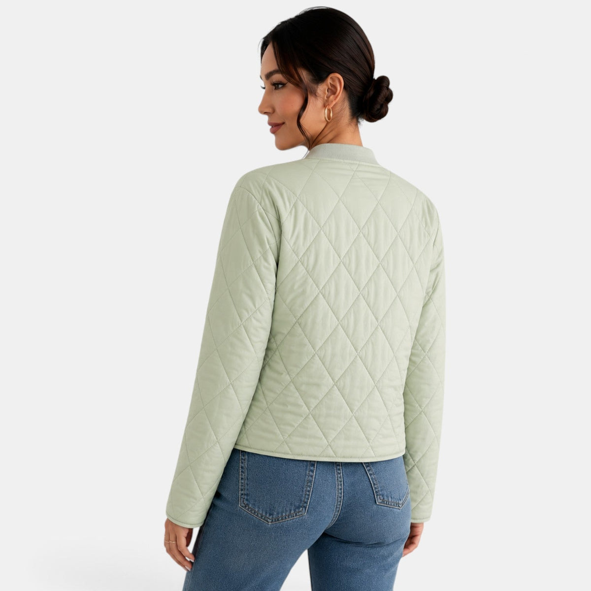 Chaqueta de algodón para mujer elegante en otoño