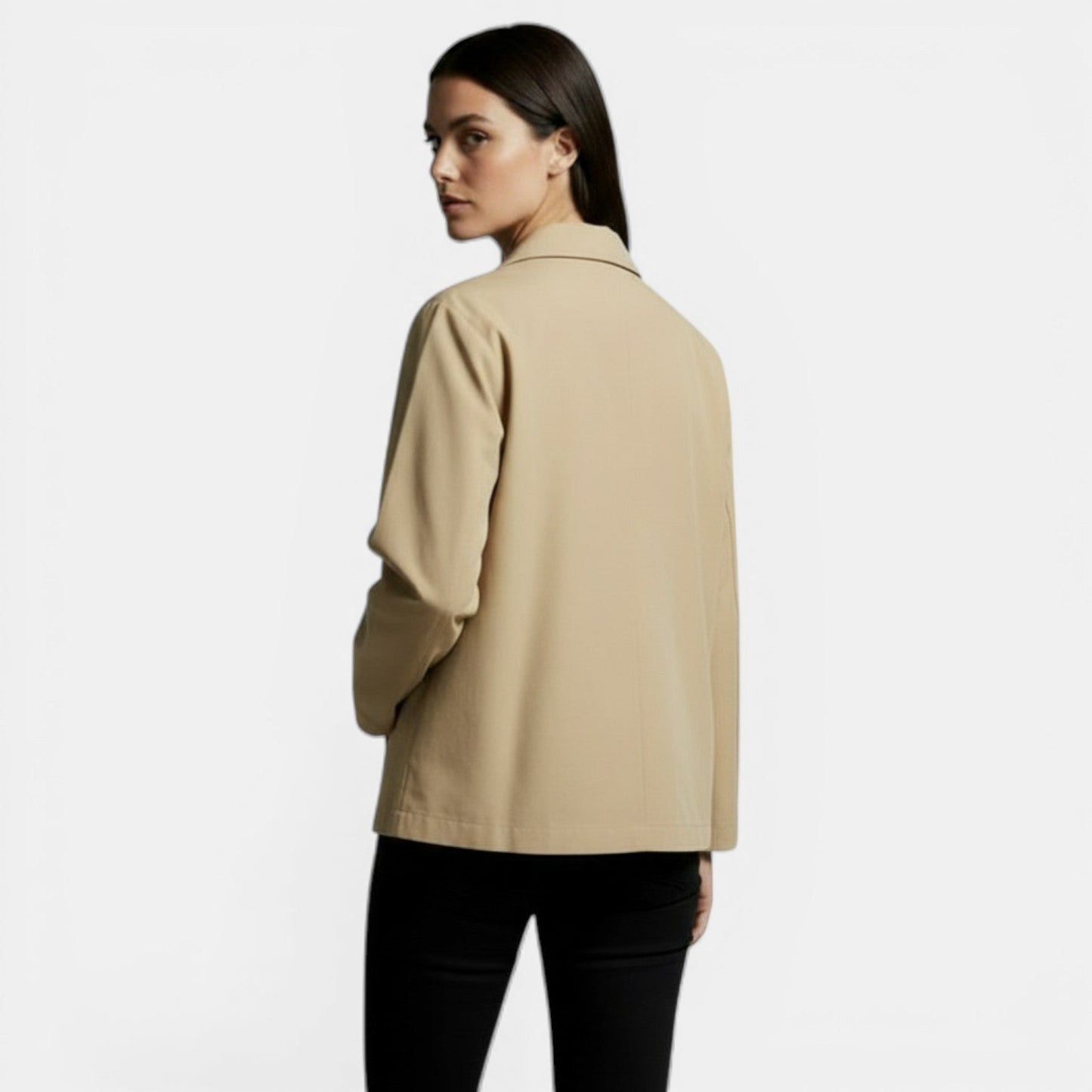 Chaqueta de entretiempo para mujer con solapa