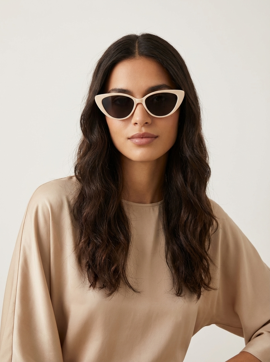 Gafas de sol Cat-Eye de mujer con montura sólida