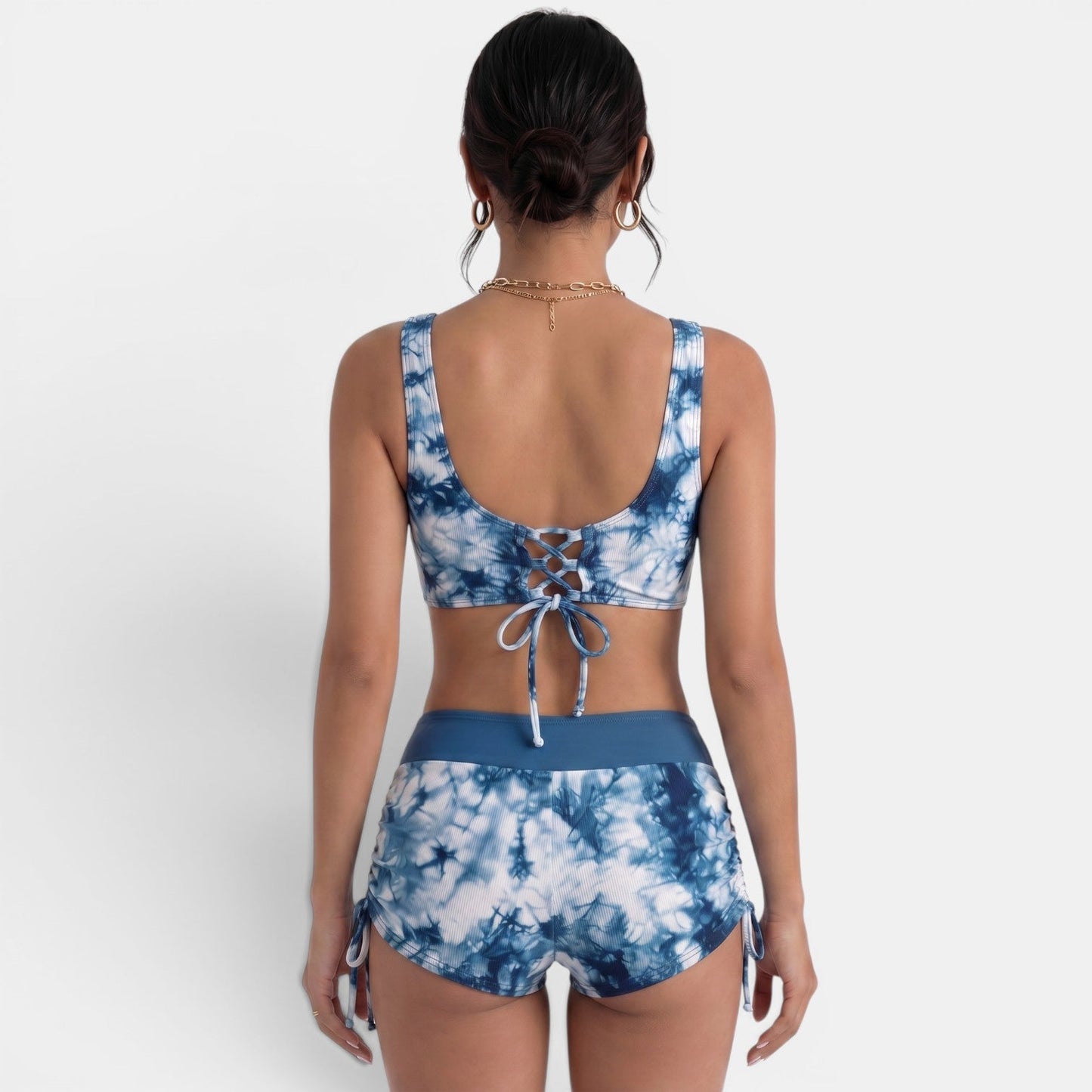 Bañador Mujer Bandeau Corte Alto