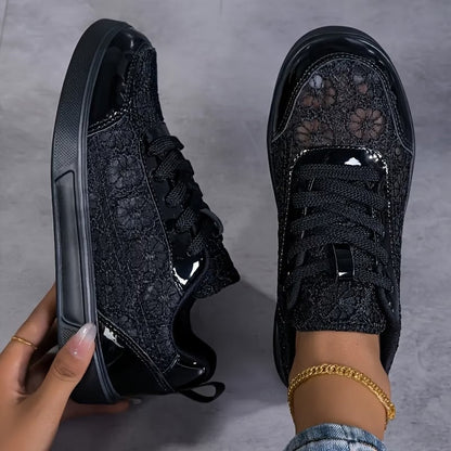 Encaje | Zapatillas de encaje floral