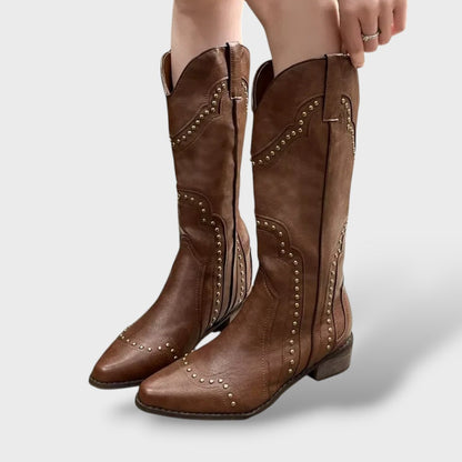 Botas Cowboy Mujer Tacón Medio