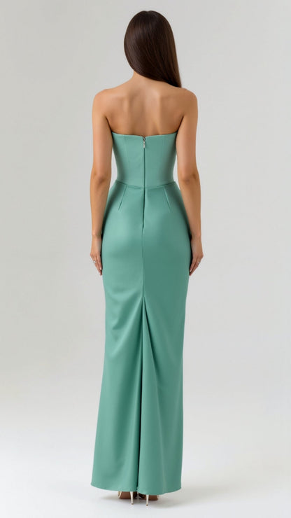 Florena | Vestido maxi de boda con silueta columna elegante para mujer