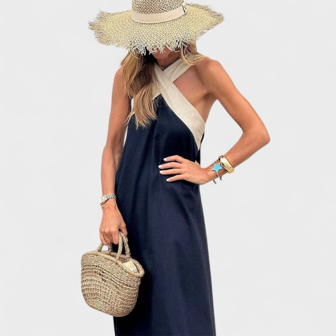 Fabiola | Vestido maxi elegante para mujer de verano