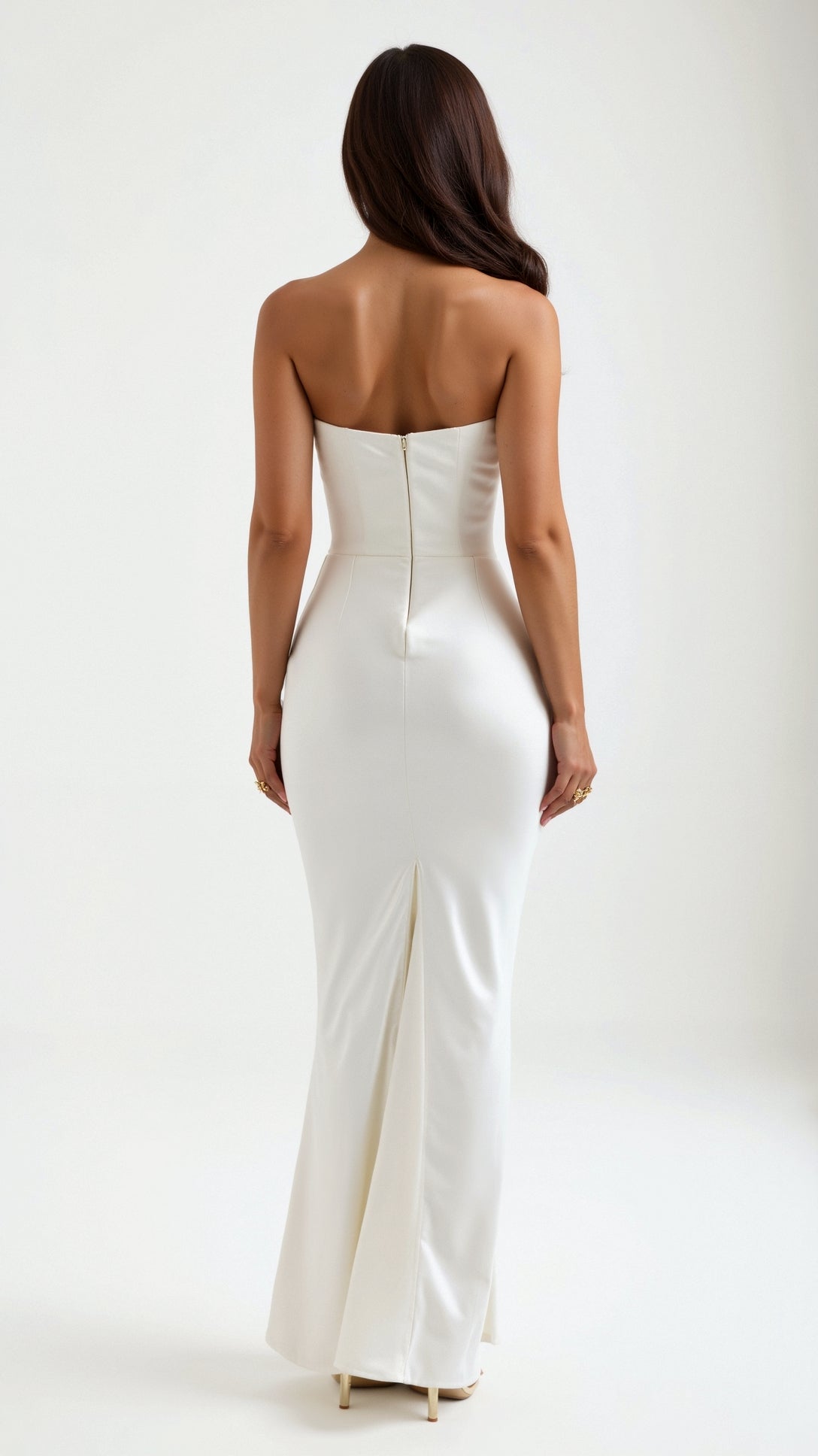 Florena | Vestido maxi de boda con silueta columna elegante para mujer