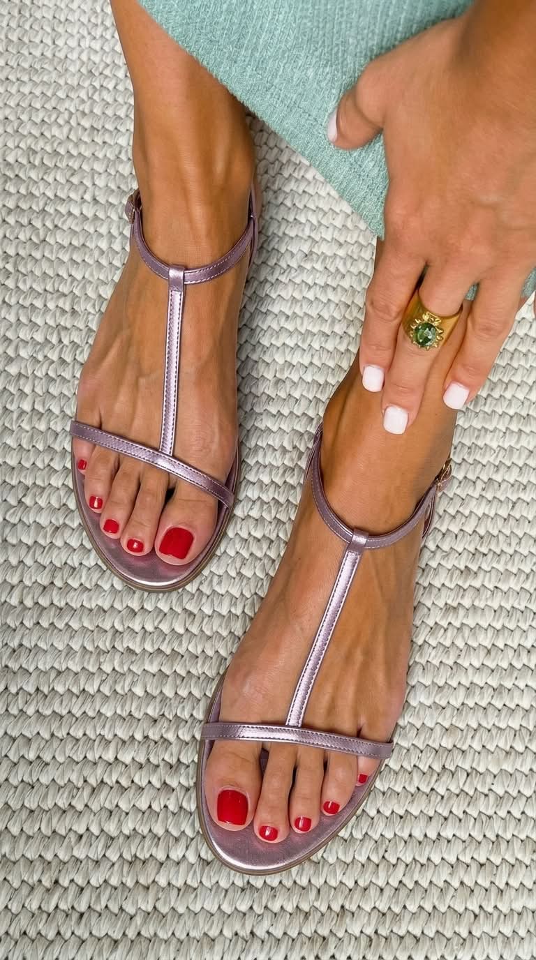 Bianca™| Sandalias Doradas de Verano