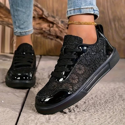 Encaje | Zapatillas de encaje floral