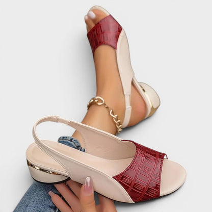Clara | Sandalias de tacón bajo