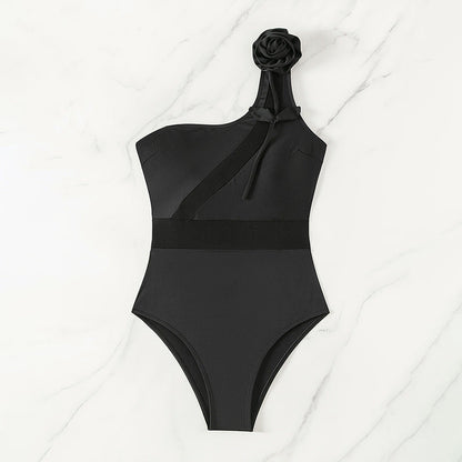 Bañador Negro Mujer Un Hombro