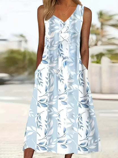 Sofía | Vestido midi para mujer con estampado floral y chaqueta