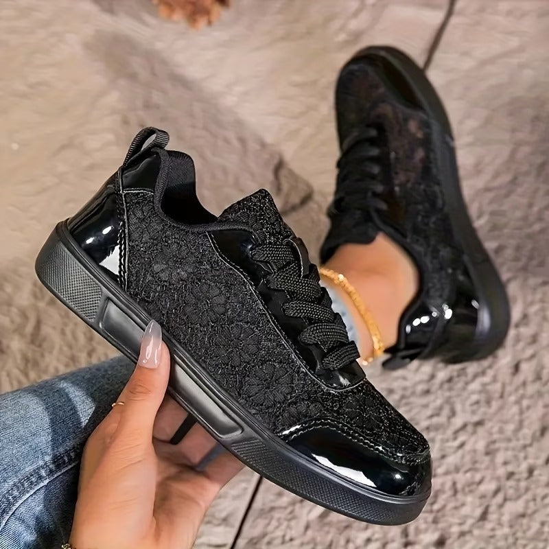 Encaje | Zapatillas de encaje floral