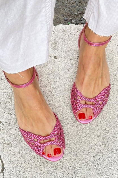 Isadora™ | Sandalias Trenzadas Doradas