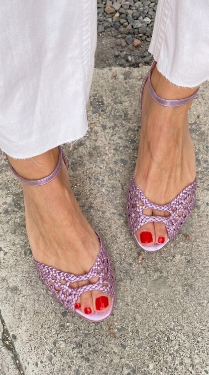 Isadora™ | Sandalias Trenzadas Doradas