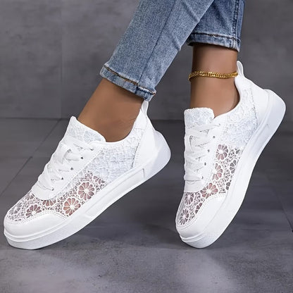 Encaje | Zapatillas de encaje floral