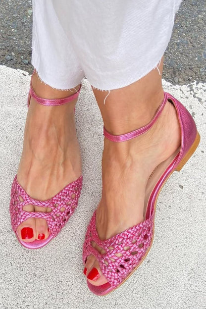 Isadora™ | Sandalias Trenzadas Doradas