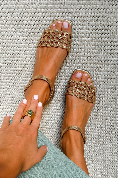 Aurora™ | Sandalias doradas Encantamiento de verano