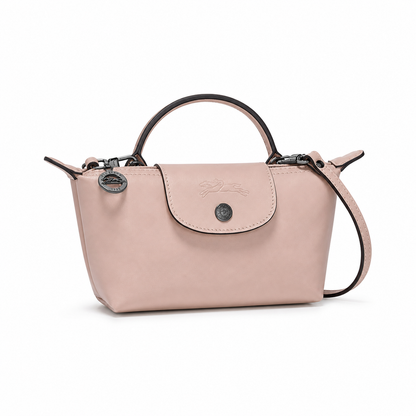 MINI BOLSO PARISIEN DE PIEL - ROSA CUARZO