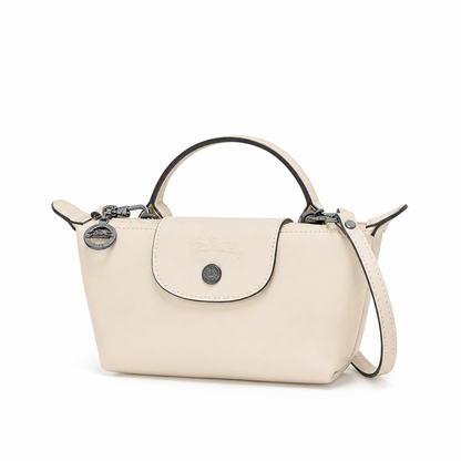 MINI BOLSO PARISIEN DE PIEL - BLANCO