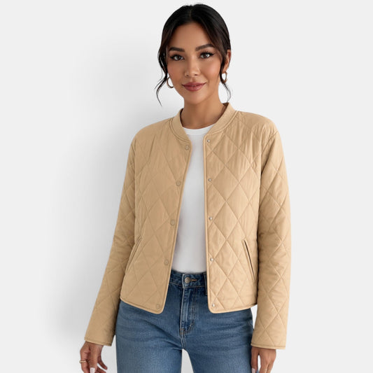 Chaqueta de algodón para mujer elegante en otoño