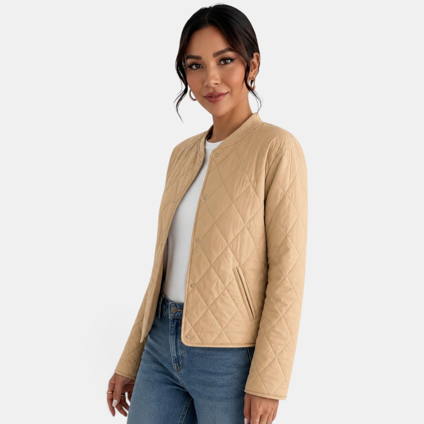 Chaqueta de algodón para mujer elegante en otoño