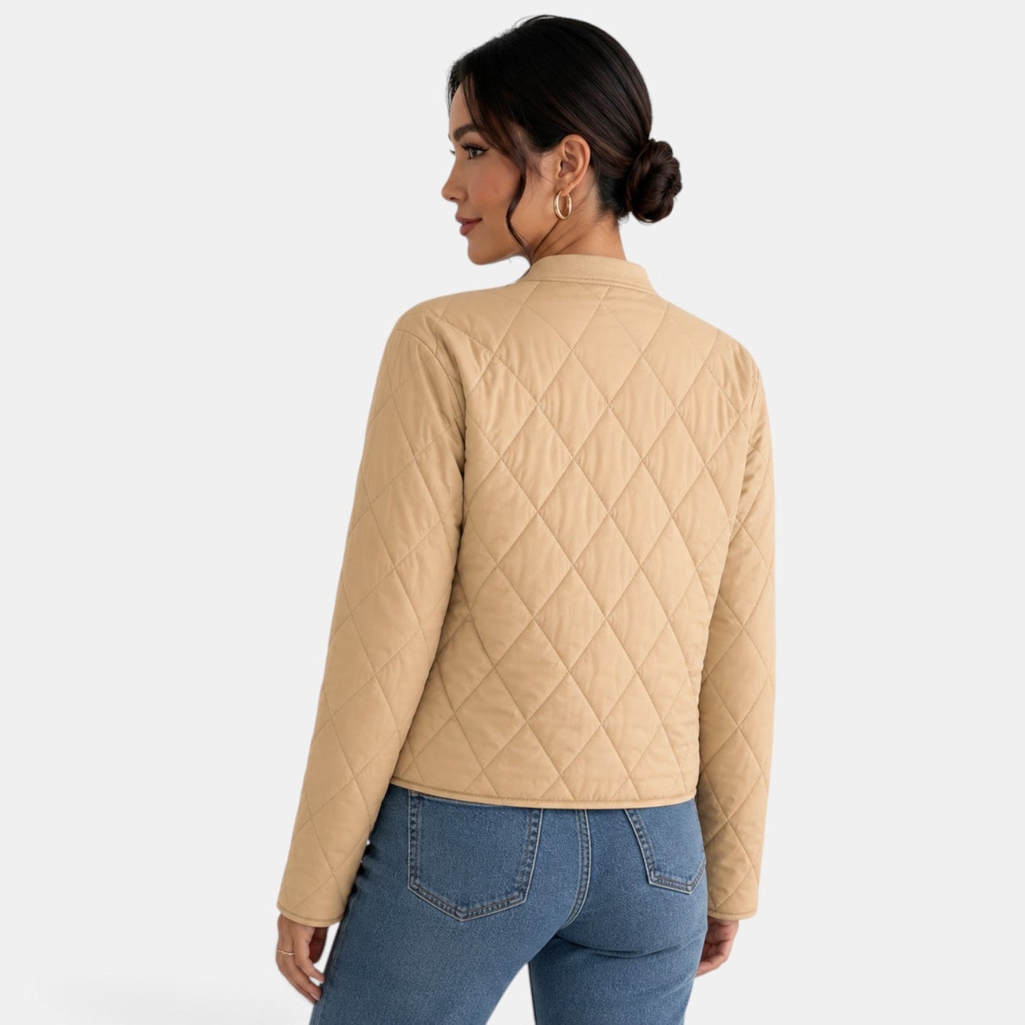 Chaqueta de algodón para mujer elegante en otoño