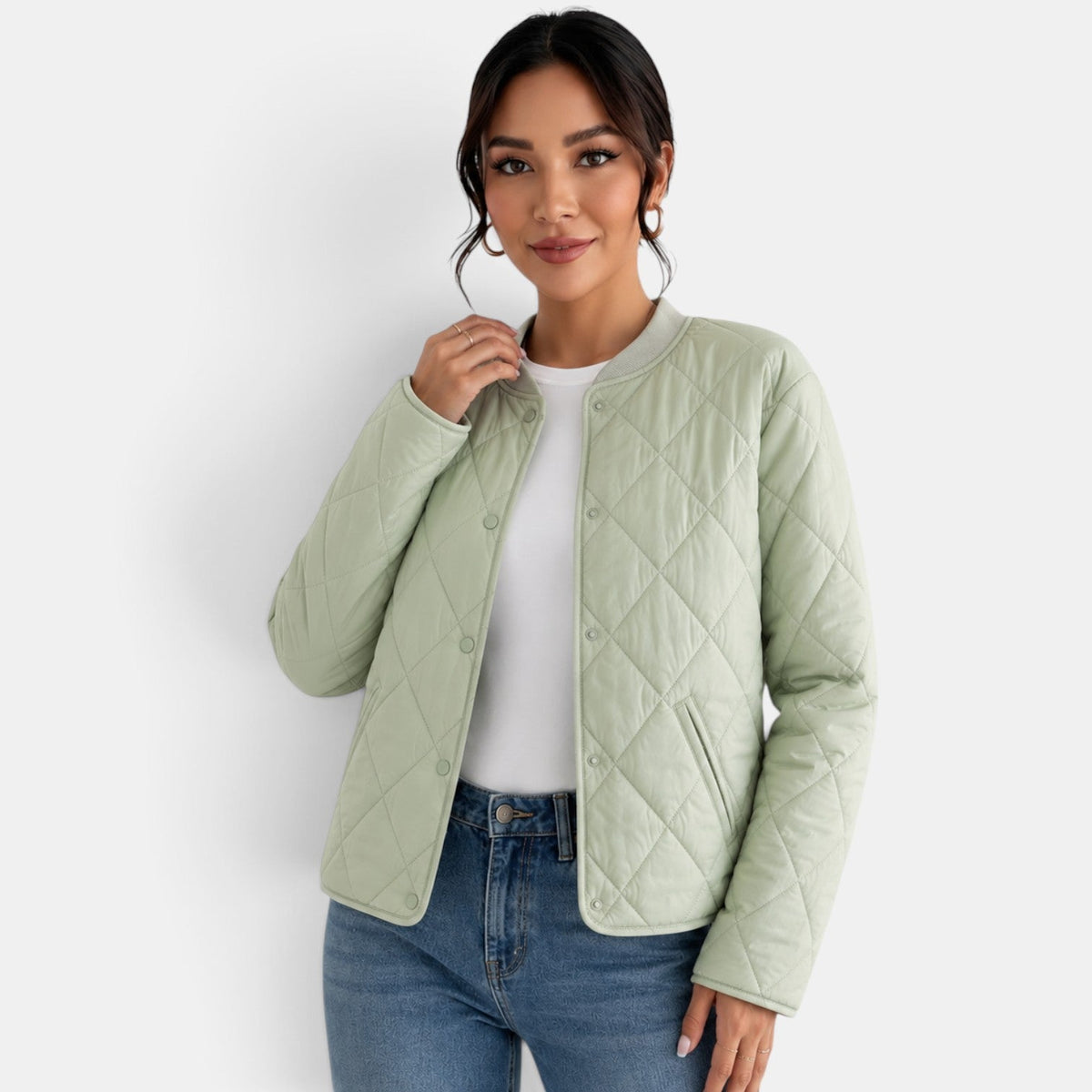 Chaqueta de algodón para mujer elegante en otoño