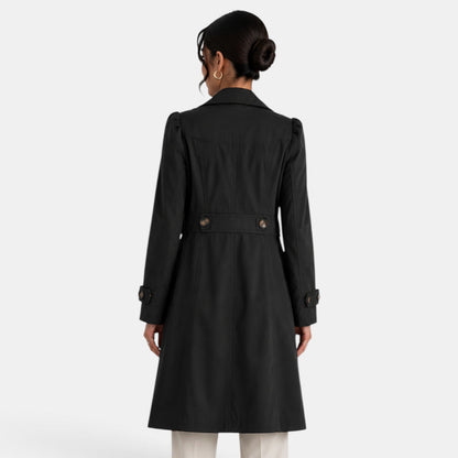 Abrigo de gabardina elegante para mujer