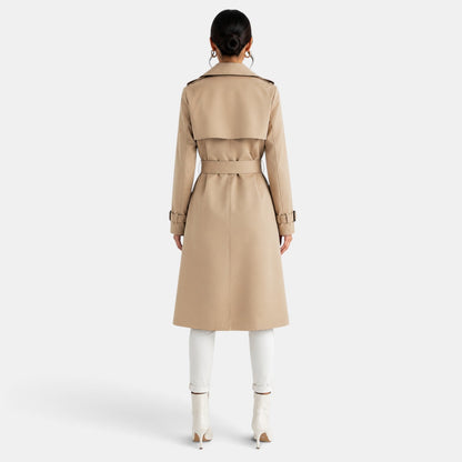Gabardina larga elegante para mujer
