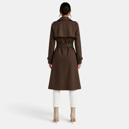 Gabardina larga elegante para mujer