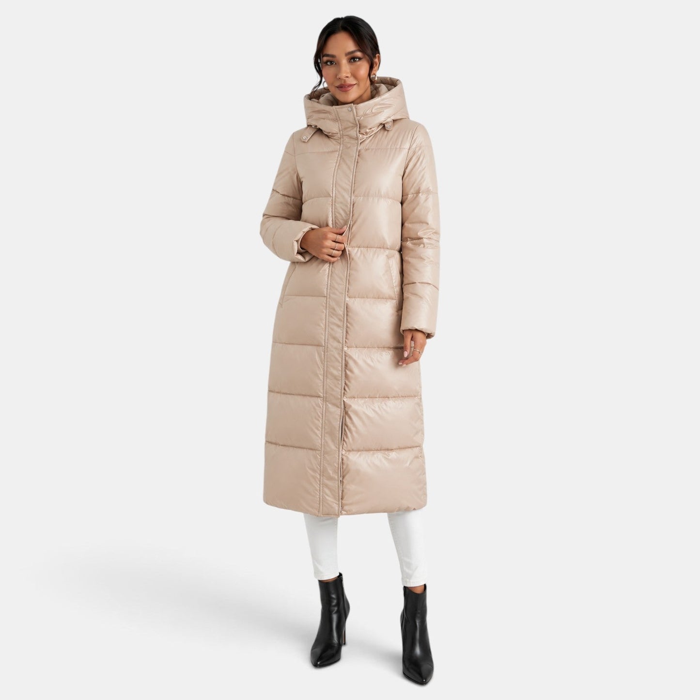 Abrigo de invierno impermeable para mujer