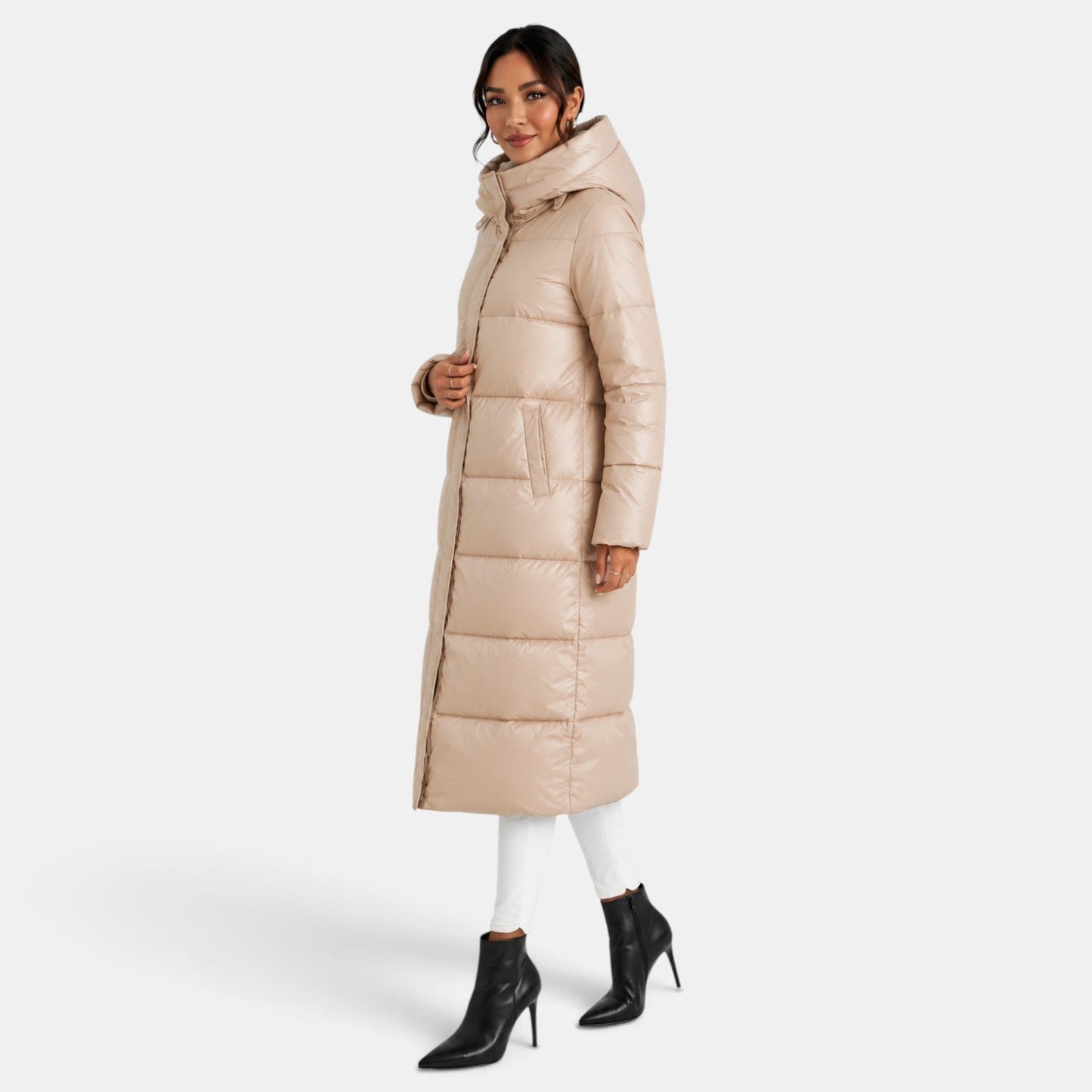 Abrigo de invierno impermeable para mujer