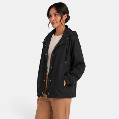 Chaqueta con capucha oversize para mujer