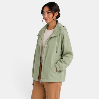Chaqueta con capucha oversize para mujer