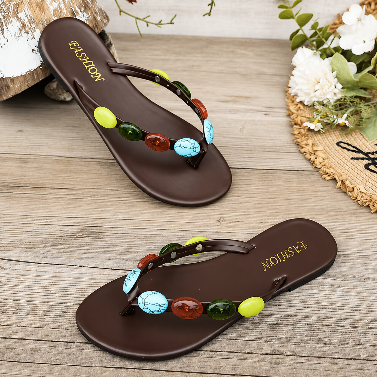 Isabel | Sandalias Boho Stone