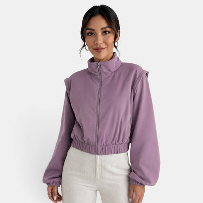 Chaqueta bomber de algodón para mujer