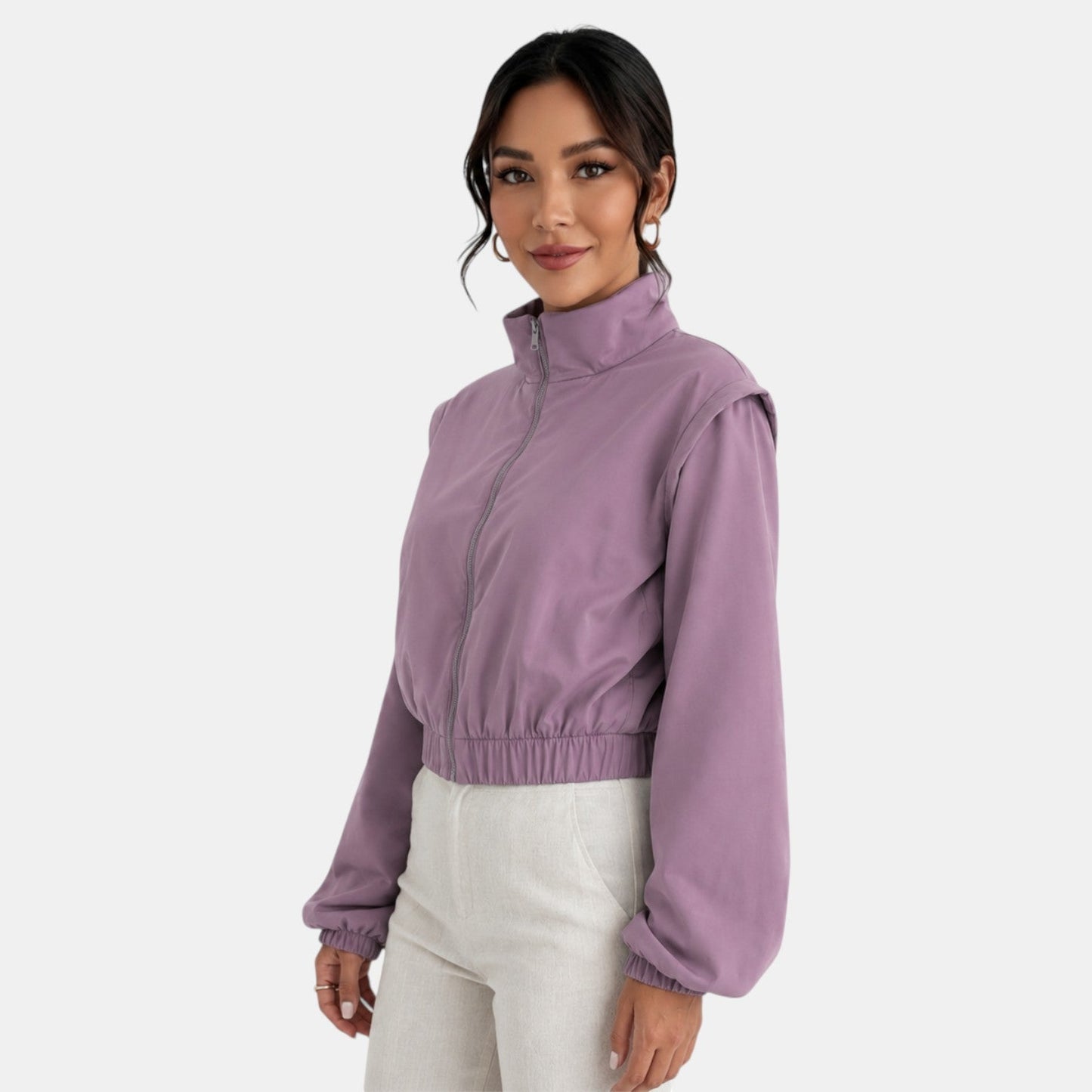 Chaqueta bomber de algodón para mujer