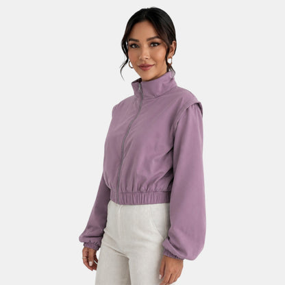 Chaqueta bomber de algodón para mujer