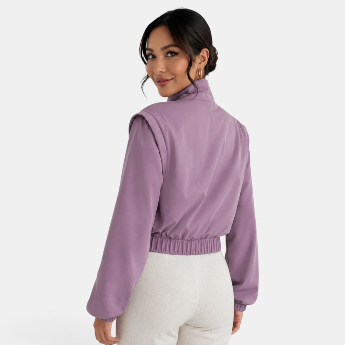 Chaqueta bomber de algodón para mujer