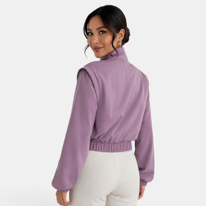 Chaqueta bomber de algodón para mujer