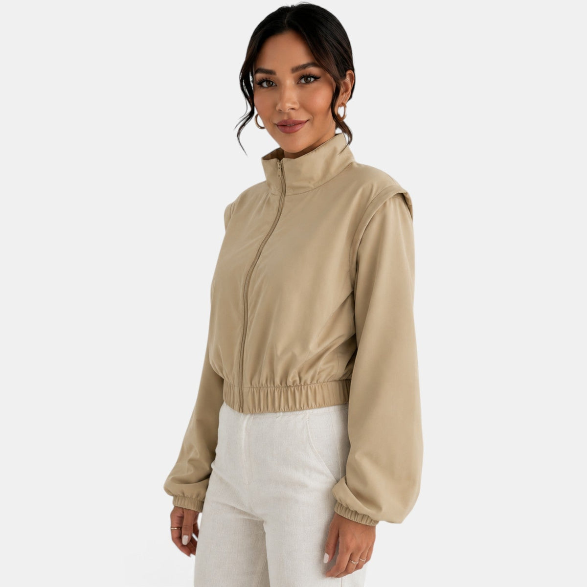 Chaqueta bomber de algodón para mujer