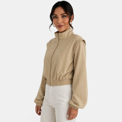 Chaqueta bomber de algodón para mujer