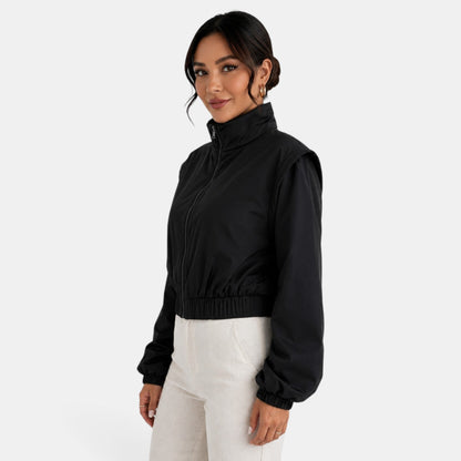 Chaqueta bomber de algodón para mujer