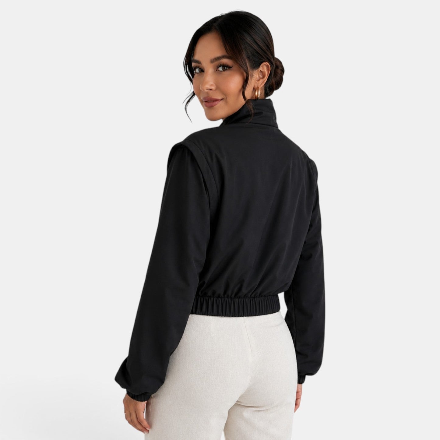 Chaqueta bomber de algodón para mujer
