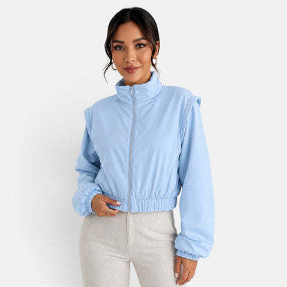 Chaqueta bomber de algodón para mujer