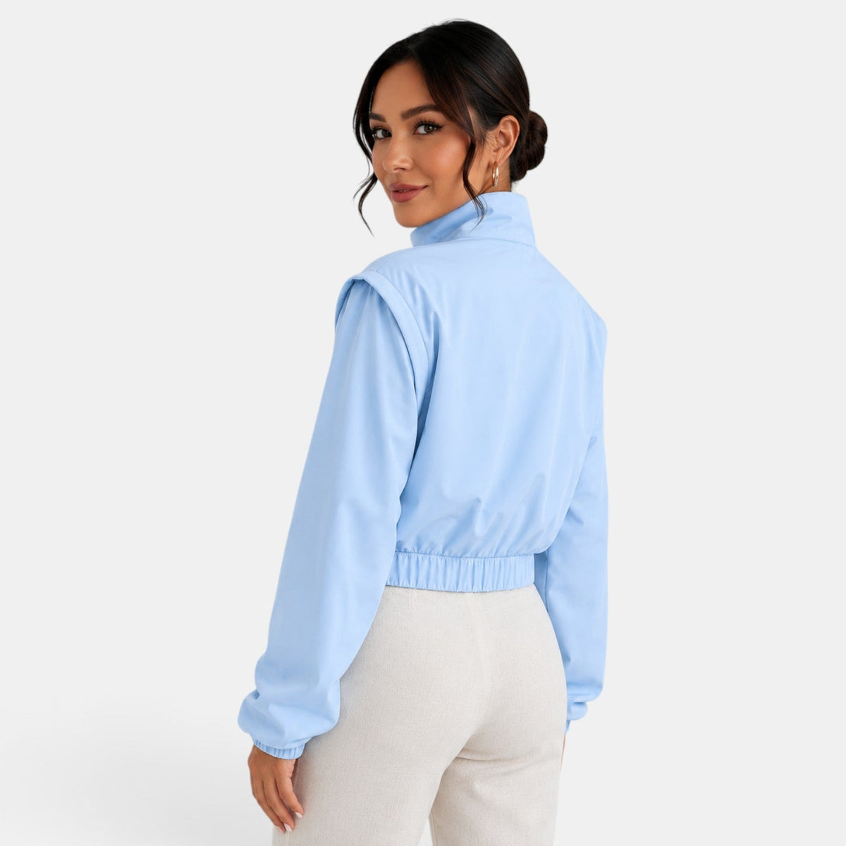 Chaqueta bomber de algodón para mujer