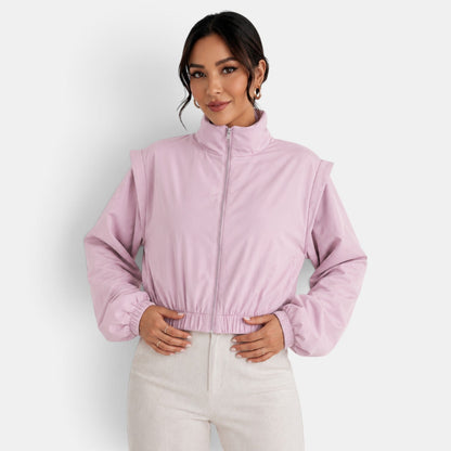 Chaqueta bomber de algodón para mujer