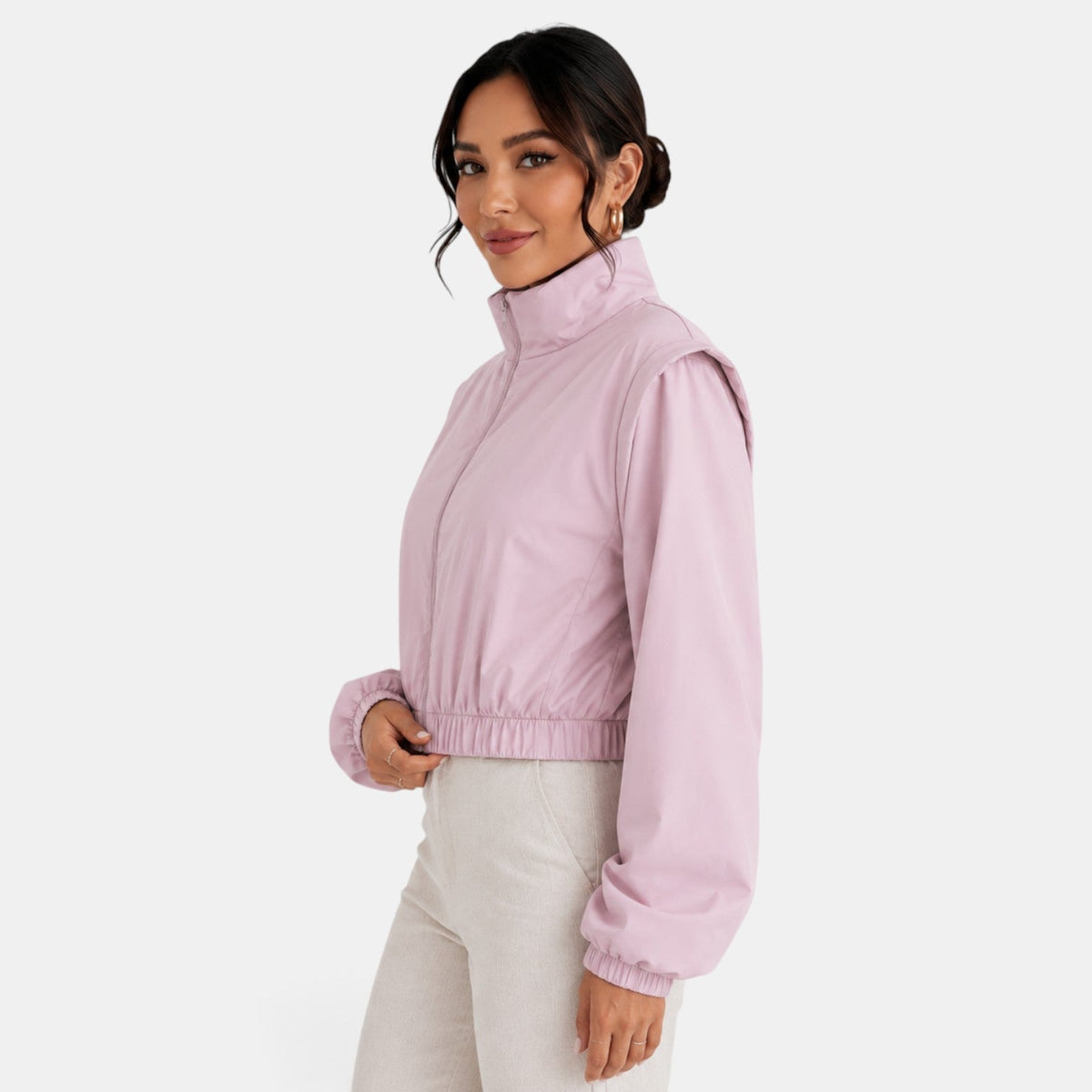 Chaqueta bomber de algodón para mujer