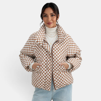 Chaqueta acolchada para mujer de otoño