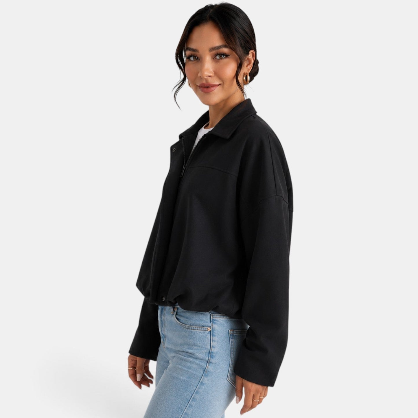 Chaqueta de gamuza para mujer de otoño